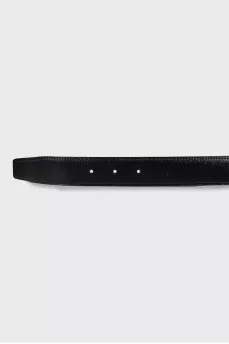 Reversible belt with gold logo
