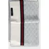 Wool and cashmere scarf with print