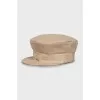 Beige cap with brand logo