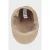 Beige cap with brand logo