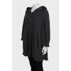 Wool cardigan with textured pattern