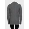 Cardigan with buttons and tag