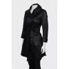Double-breasted trench coat in signature print