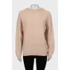 Beige loose fit sweater