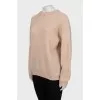 Beige loose fit sweater