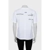 White T-shirt with print on the back