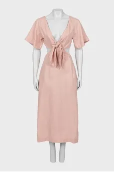 Linen dress with tag