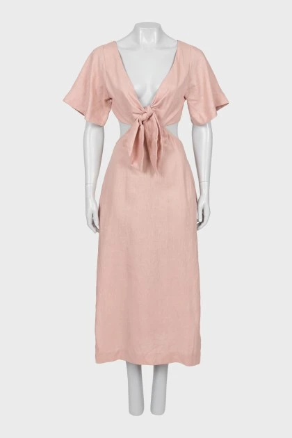 Linen dress with tag