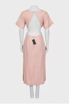 Linen dress with tag