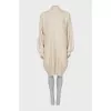 Cashmere dress with high neck