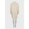 Cashmere dress with high neck