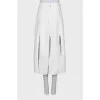 Denim skirt with slits