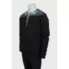 Men's sweatshirt with print near the collar