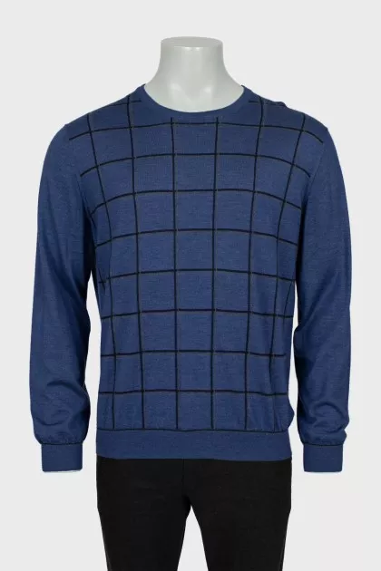 Men's cashmere and silk jumper