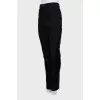 Black jeans with raised seams