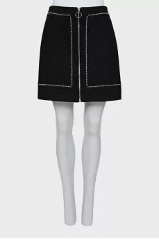 Mini skirt decorated with beads