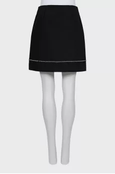 Mini skirt decorated with beads