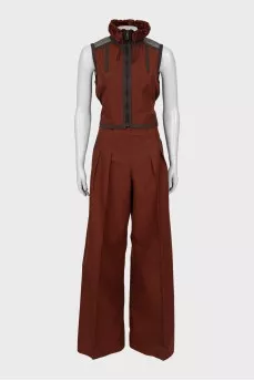 Palazzo pants and vest suit