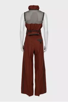 Palazzo pants and vest suit