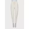 Silk trousers with arrows
