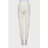 Silk trousers with arrows