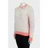 Jumper with gold chain