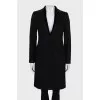 Black single breasted coat