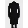 Black single breasted coat