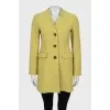 Green fitted coat