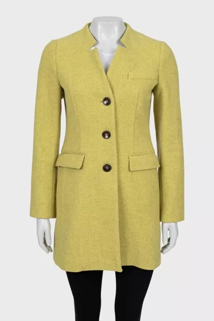 Green fitted coat
