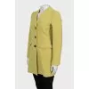 Green fitted coat