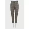 Wool trousers with patch pockets