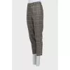 Wool trousers with patch pockets