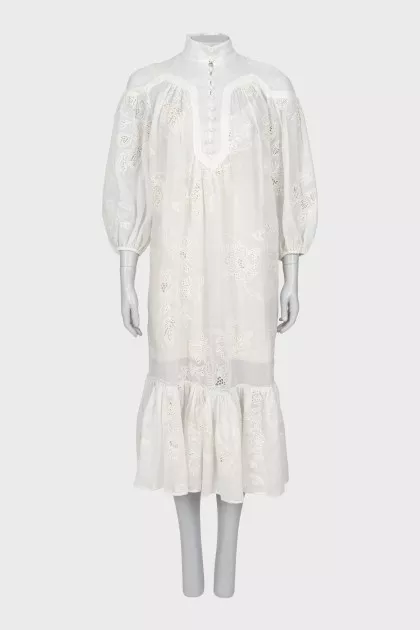 Floral Print Ramie Dress
