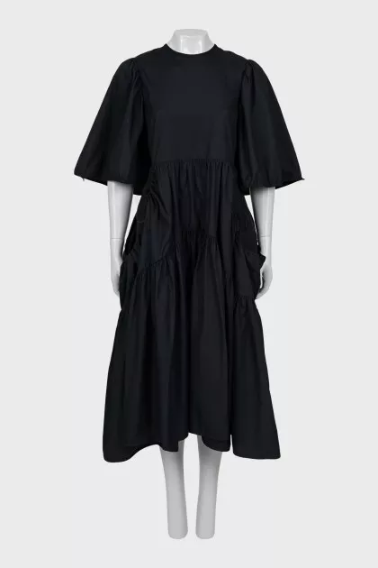 Black dress with open back