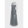 Tulle dress decorated with rhinestones
