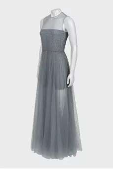 Tulle dress decorated with rhinestones