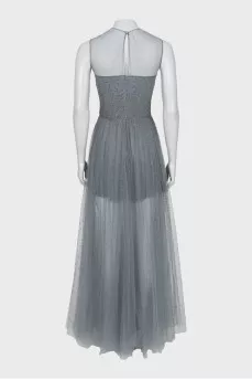 Tulle dress decorated with rhinestones