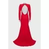 Maxi dress with open back