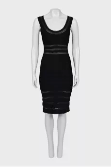 Bodycon dress with a deep neckline