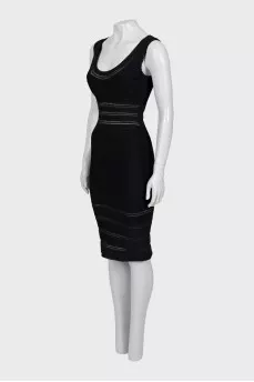 Bodycon dress with a deep neckline