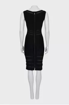 Bodycon dress with a deep neckline