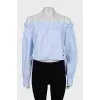 Plaid blouse with tag