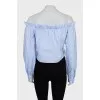 Plaid blouse with tag
