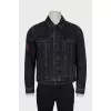 Men's black denim jacket