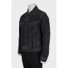 Men's black denim jacket