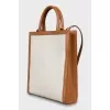 Shopper bag with signature print