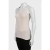 Beige T-shirt with decor