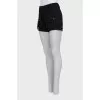 Black shorts with patch pockets