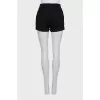 Black shorts with patch pockets